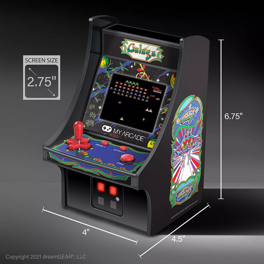 MY ARCADE DGUNL-3222 GALAGA MICRO PLAYER RETRO ARCADE 6.75"