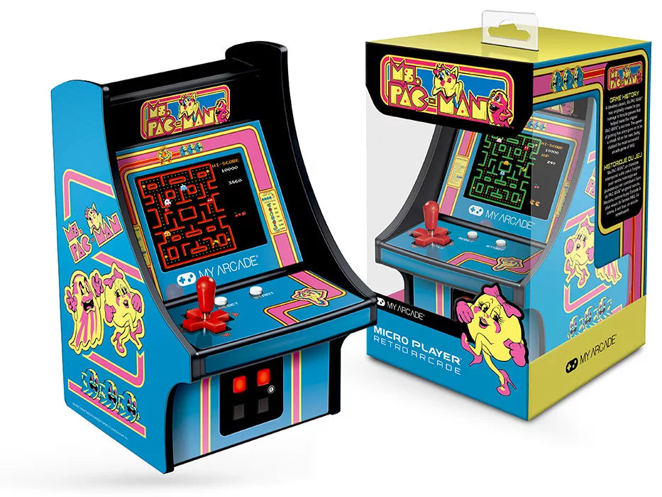 MY ARCADE DGUNL-3230 MS. PAC-MAN MICRO PLAYER RETRO ARCADE 6.75"