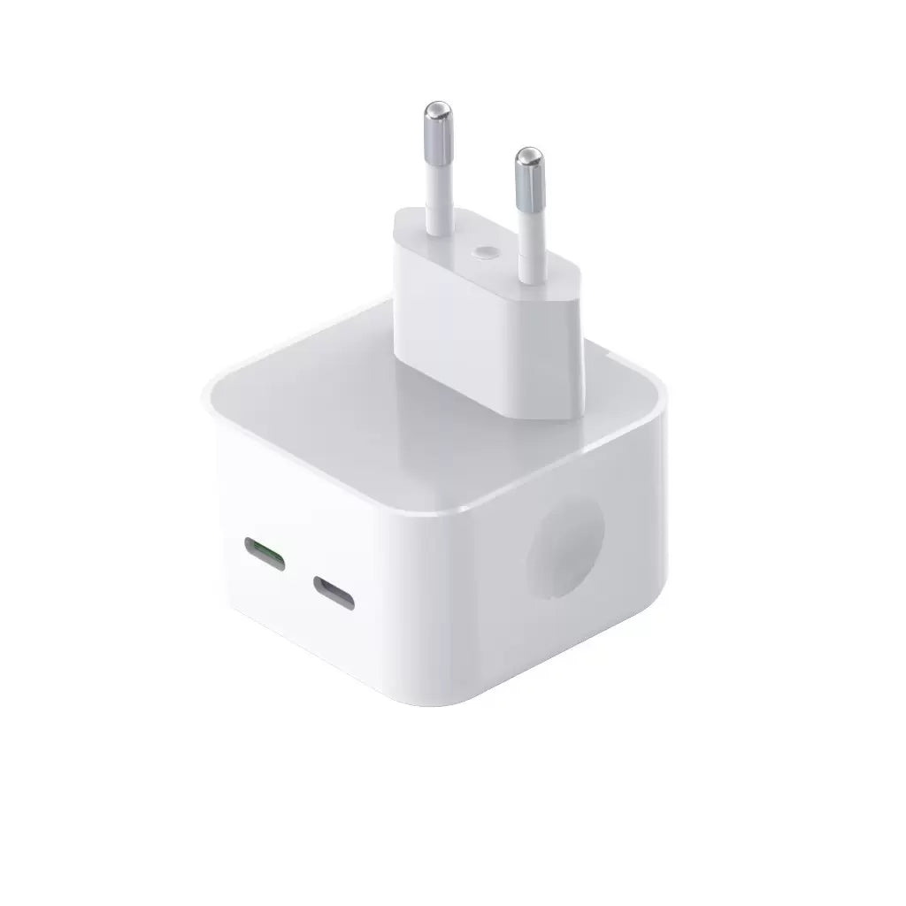 HÁLÓZATI TÖLTŐ ADAPTER 2*USB-C FEHÉR