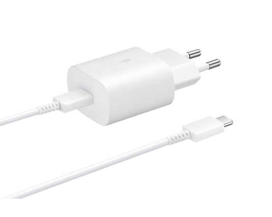 Samsung Type-C + kábel hálózati töltő, 25W