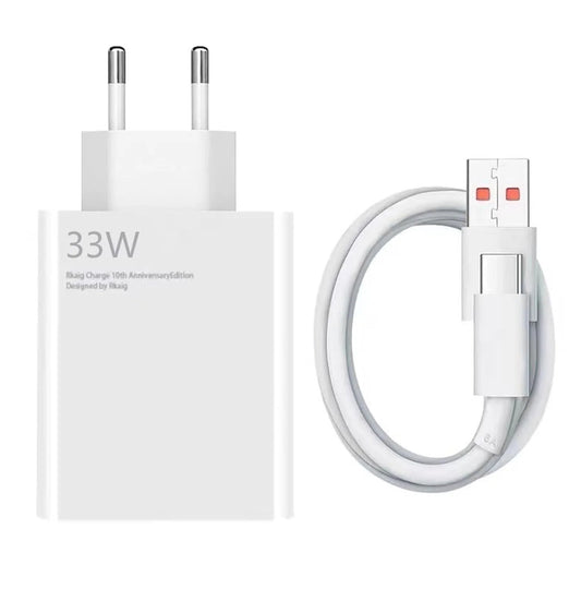 Xiaomi Gyári Hálózati Töltő+Kábel 33W