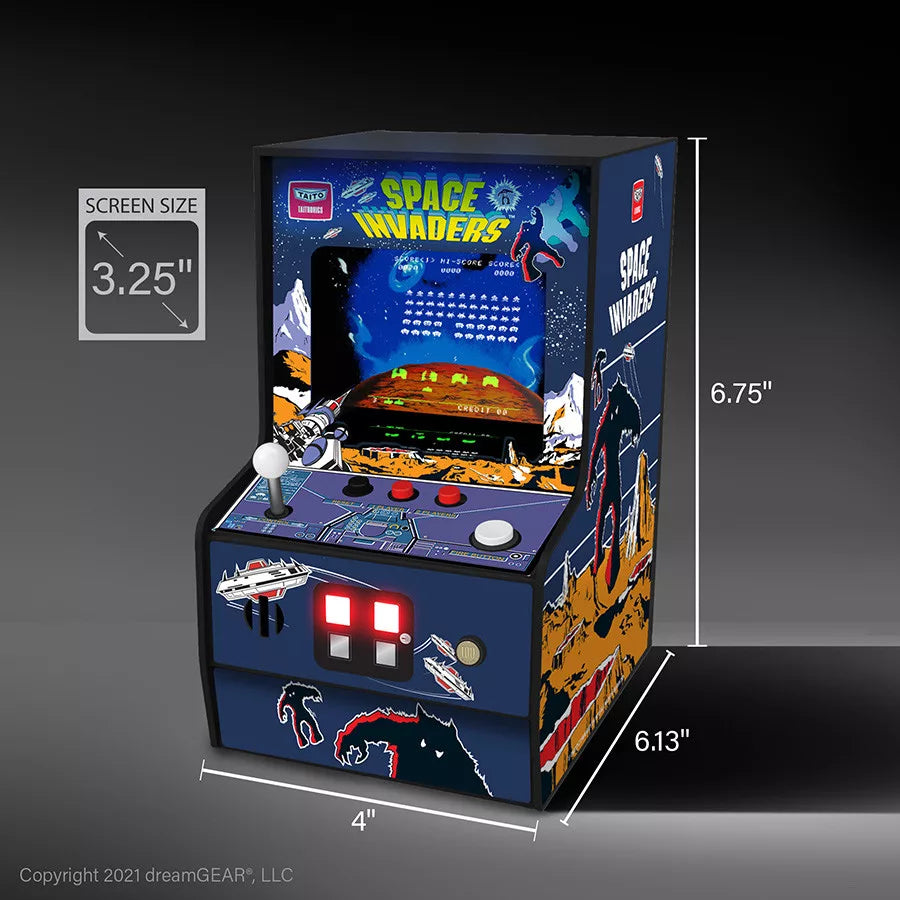 MY ARCADE DGUNL-3279 SPACE INVADERS MICRO PLAYER RETRO ARCADE 6.75"
