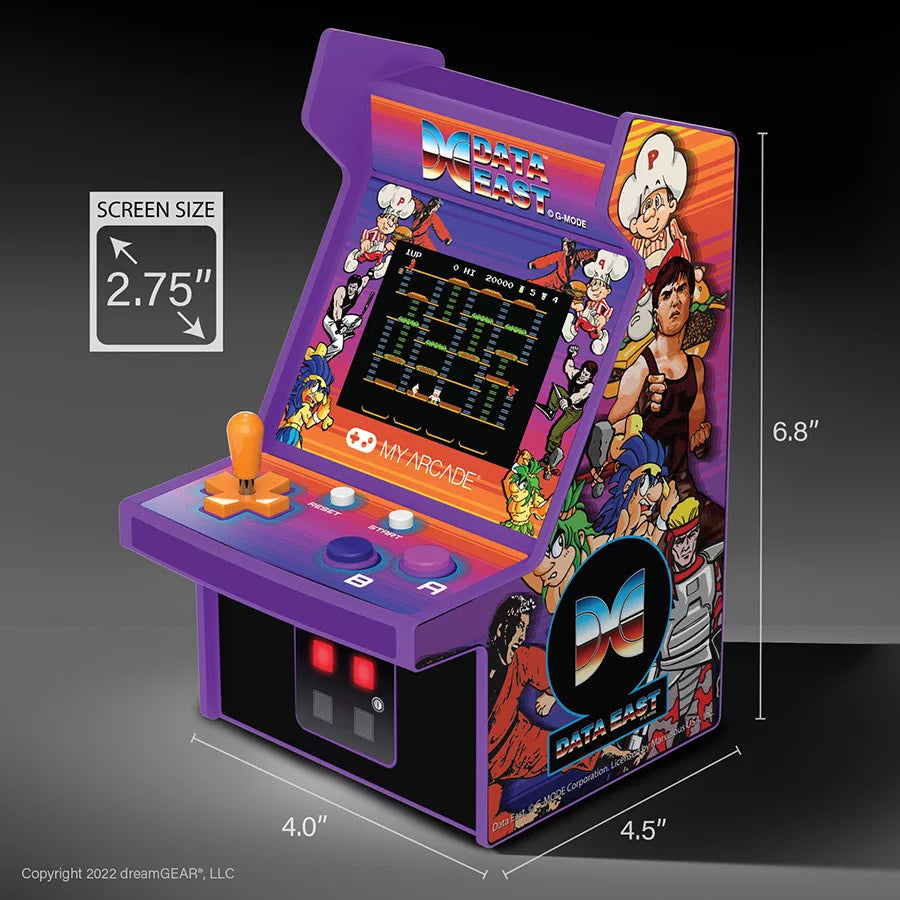 MY ARCADE DGUNL-4124 DATA EAST 300+ MICRO PLAYER RETRO ARCADE 6.75"