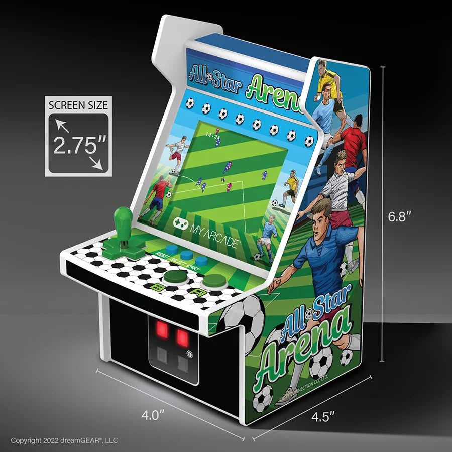 MY ARCADE DGUNL 4125 ALL-STAR ARENA 300+ MICRO PLAYER RETRO ARCADE 6.75"